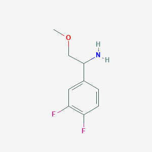 molecular formula C9H11F2NO B2944011 1-(3,4-Difluorophenyl)-2-methoxyethan-1-amine CAS No. 954253-20-4