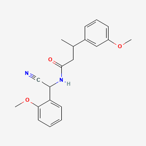 N-[cyano(2-methoxyphenyl)methyl]-3-(3-methoxyphenyl)butanamide