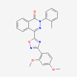 4-[3-(2,4-dimethoxyphenyl)-1,2,4-oxadiazol-5-yl]-2-(2-methylphenyl)phthalazin-1(2H)-one