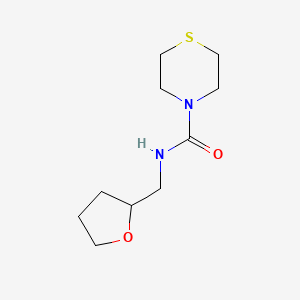 molecular formula C10H18N2O2S B2944042 N-[(oxolan-2-yl)methyl]thiomorpholine-4-carboxamide CAS No. 2097896-02-9