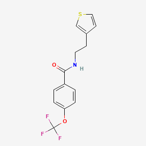N-(2-(thiophen-3-yl)ethyl)-4-(trifluoromethoxy)benzamide