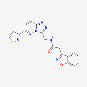 2-(benzo[d]isoxazol-3-yl)-N-((6-(thiophen-3-yl)-[1,2,4]triazolo[4,3-b]pyridazin-3-yl)methyl)acetamide