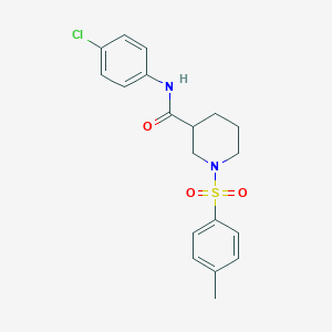 molecular formula C19H21ClN2O3S B2944069 N-(4-氯苯基)-1-甲苯磺酰基哌啶-3-甲酰胺 CAS No. 562867-76-9