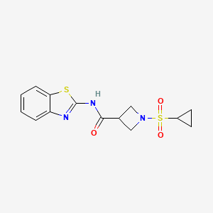 N-(benzo[d]thiazol-2-yl)-1-(cyclopropylsulfonyl)azetidine-3-carboxamide
