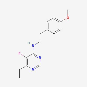 molecular formula C15H18FN3O B2944096 6-Ethyl-5-fluoro-N-[2-(4-methoxyphenyl)ethyl]pyrimidin-4-amine CAS No. 1920038-62-5