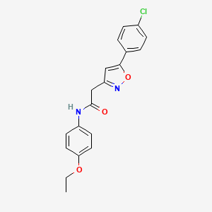 2-(5-(4-chlorophenyl)isoxazol-3-yl)-N-(4-ethoxyphenyl)acetamide