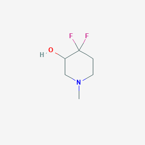 molecular formula C6H11F2NO B2944106 4,4-Difluoro-1-methylpiperidin-3-ol CAS No. 1785484-23-2