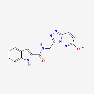 molecular formula C16H14N6O2 B2944107 N-((6-methoxy-[1,2,4]triazolo[4,3-b]pyridazin-3-yl)methyl)-1H-indole-2-carboxamide CAS No. 2034601-15-3