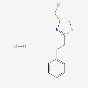 4-(Chloromethyl)-2-(2-phenylethyl)-1,3-thiazole hydrochloride
