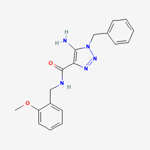 5-amino-1-benzyl-N-(2-methoxybenzyl)-1H-1,2,3-triazole-4-carboxamide