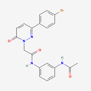 N-[3-(acetylamino)phenyl]-2-[3-(4-bromophenyl)-6-oxopyridazin-1(6H)-yl]acetamide