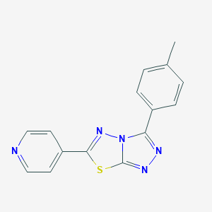 3-(4-methylphenyl)-6-(4-pyridinyl)[1,2,4]triazolo[3,4-b][1,3,4]thiadiazole