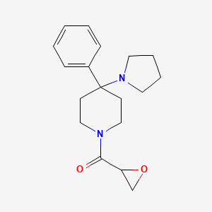 Oxiran-2-yl-(4-phenyl-4-pyrrolidin-1-ylpiperidin-1-yl)methanone