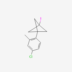 molecular formula C12H12ClI B2944157 1-(4-Chloro-2-methylphenyl)-3-iodobicyclo[1.1.1]pentane CAS No. 2287312-12-1