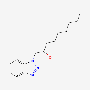 molecular formula C15H21N3O B2944160 1-(Benzotriazol-1-yl)nonan-2-one CAS No. 304459-92-5