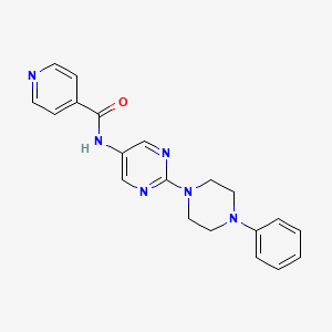 N-(2-(4-phenylpiperazin-1-yl)pyrimidin-5-yl)isonicotinamide