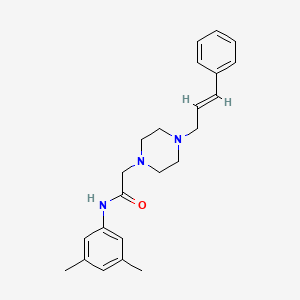 molecular formula C23H29N3O B2944167 N-(3,5-dimethylphenyl)-2-{4-[(2E)-3-phenylprop-2-en-1-yl]piperazin-1-yl}acetamide CAS No. 1049984-14-6