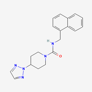 molecular formula C19H21N5O B2944168 N-(naphthalen-1-ylmethyl)-4-(2H-1,2,3-triazol-2-yl)piperidine-1-carboxamide CAS No. 2201399-38-2