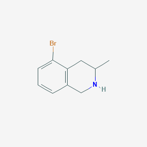 molecular formula C10H12BrN B2944170 5-Bromo-3-methyl-1,2,3,4-tetrahydroisoquinoline CAS No. 1339444-84-6