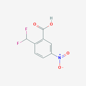 molecular formula C8H5F2NO4 B2944185 2-(Difluoromethyl)-5-nitrobenzoic acid CAS No. 2248313-82-6
