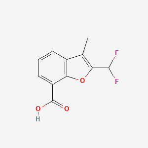 2-(Difluoromethyl)-3-methyl-1-benzofuran-7-carboxylic acid