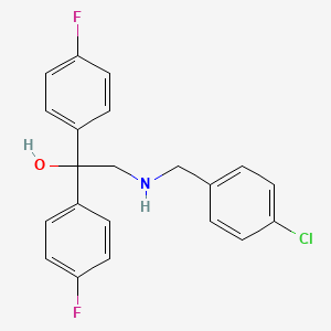 2-[(4-Chlorobenzyl)amino]-1,1-bis(4-fluorophenyl)-1-ethanol