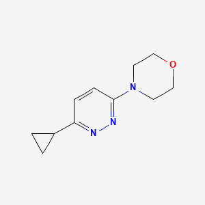 molecular formula C11H15N3O B2944205 4-(6-Cyclopropylpyridazin-3-yl)morpholine CAS No. 2034552-20-8