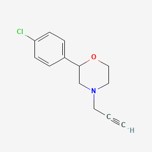 molecular formula C13H14ClNO B2944224 2-(4-氯苯基)-4-炔丙基吗啉 CAS No. 1241312-47-9