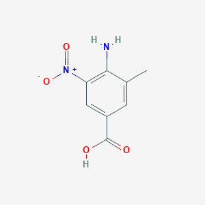 molecular formula C8H8N2O4 B2944238 4-Amino-3-methyl-5-nitrobenzoic acid CAS No. 37901-94-3