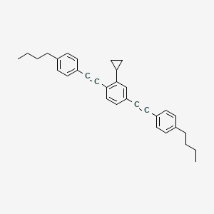 4,4'-((2-Cyclopropyl-1,4-phenylene)bis(ethyne-2,1-diyl))bis(butylbenzene)