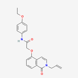 N-(4-ethoxyphenyl)-2-{[1-oxo-2-(prop-2-en-1-yl)-1,2-dihydroisoquinolin-5-yl]oxy}acetamide