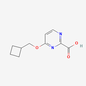 molecular formula C10H12N2O3 B2944261 4-(环丁基甲氧基)嘧啶-2-甲酸 CAS No. 2089884-00-2