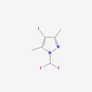 molecular formula C6H7F2IN2 B2944282 1-(Difluoromethyl)-4-iodo-3,5-dimethylpyrazole CAS No. 956477-73-9