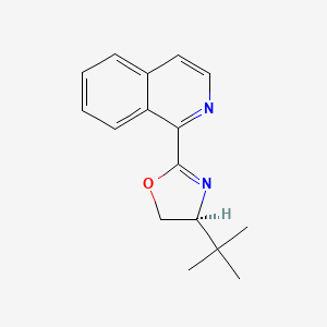 molecular formula C16H18N2O B2944286 (S)-4-(叔丁基)-2-(异喹啉-1-基)-4,5-二氢恶唑 CAS No. 1402851-52-8