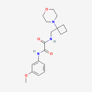 molecular formula C18H25N3O4 B2944289 N'-(3-methoxyphenyl)-N-{[1-(morpholin-4-yl)cyclobutyl]methyl}ethanediamide CAS No. 2380193-82-6