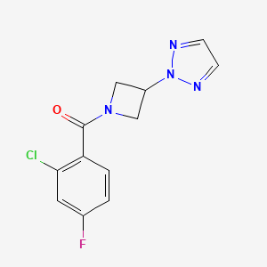 (3-(2H-1,2,3-triazol-2-yl)azetidin-1-yl)(2-chloro-4-fluorophenyl)methanone