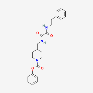 Phenyl 4-((2-oxo-2-(phenethylamino)acetamido)methyl)piperidine-1-carboxylate