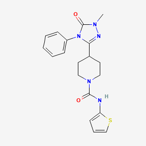 4-(1-methyl-5-oxo-4-phenyl-4,5-dihydro-1H-1,2,4-triazol-3-yl)-N-(thiophen-2-yl)piperidine-1-carboxamide