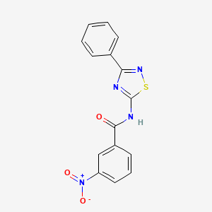 molecular formula C15H10N4O3S B2944313 3-nitro-N-(3-phenyl-1,2,4-thiadiazol-5-yl)benzamide CAS No. 330664-17-0