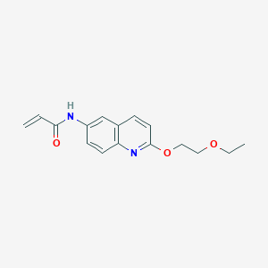 N-[2-(2-Ethoxyethoxy)quinolin-6-yl]prop-2-enamide