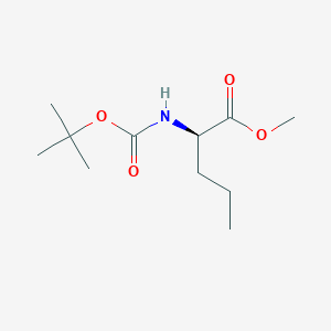 molecular formula C11H21NO4 B2944331 Methyl (2R)-2-{[(tert-butoxy)carbonyl]amino}pentanoate CAS No. 116611-58-6