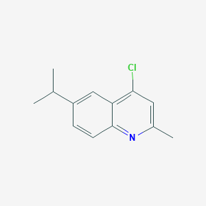 molecular formula C13H14ClN B2944340 4-Chloro-6-isopropyl-2-methylquinoline CAS No. 1156277-03-0