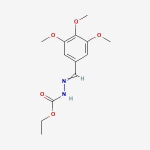Ethyl hydrogen [(3,4,5-trimethoxyphenyl)methylidene]carbonohydrazonate