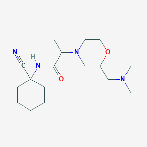 N-(1-cyanocyclohexyl)-2-{2-[(dimethylamino)methyl]morpholin-4-yl}propanamide