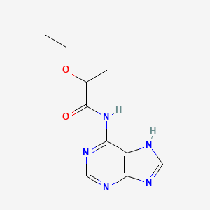 molecular formula C10H13N5O2 B2944393 2-ethoxy-N-(9H-purin-6-yl)propanamide CAS No. 866043-04-1