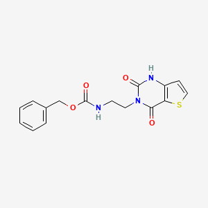 molecular formula C16H15N3O4S B2944394 benzyl (2-(2,4-dioxo-1,2-dihydrothieno[3,2-d]pyrimidin-3(4H)-yl)ethyl)carbamate CAS No. 1903169-60-7