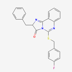 2-benzyl-5-[(4-fluorobenzyl)thio]imidazo[1,2-c]quinazolin-3(2H)-one