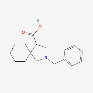 molecular formula C17H23NO2 B2944425 2-苄基-2-氮杂螺[4.5]癸烷-4-羧酸 CAS No. 748118-43-6