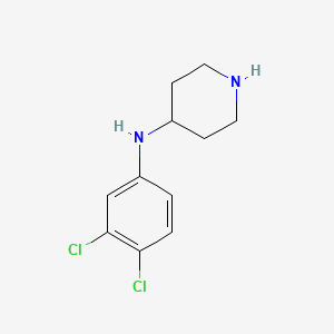 molecular formula C11H14Cl2N2 B2944426 N-(3,4-dichlorophenyl)piperidin-4-amine CAS No. 298699-16-8