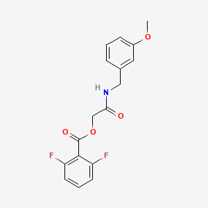 molecular formula C17H15F2NO4 B2944428 2-((3-methoxybenzyl)amino)-2-oxoethyl 2,6-difluorobenzoate CAS No. 874950-61-5